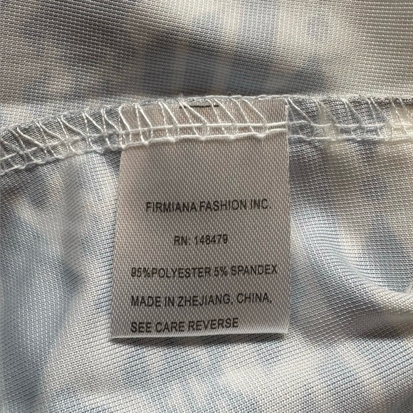 NWOT, Lily by Firmiana, Plus Size Floral Midi Dress, 2X, Blue & White - Picture 8 of 9